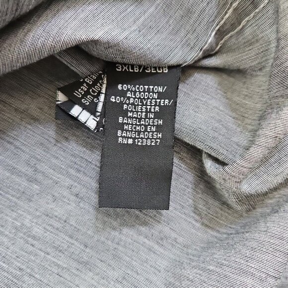 Drill Clothing Company Shirt Men's 3XLB Gray Button Up Short Sleeve Dadcore GUC - Picture 8 of 14